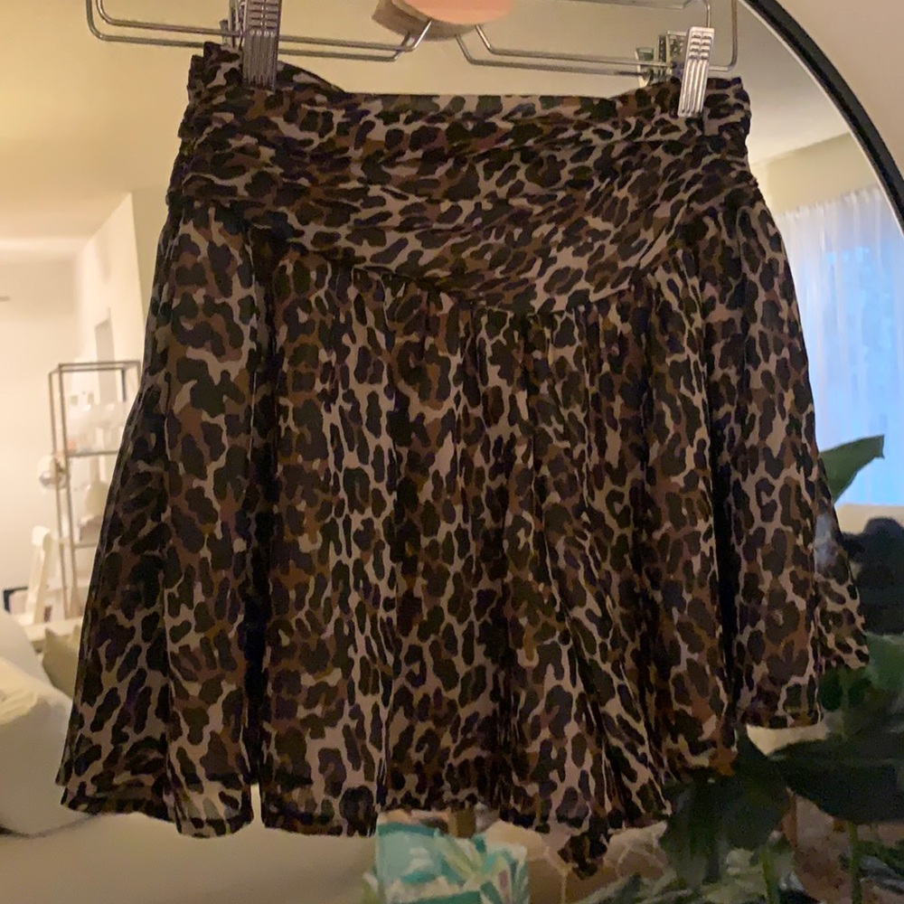 French Connection leopard shorts